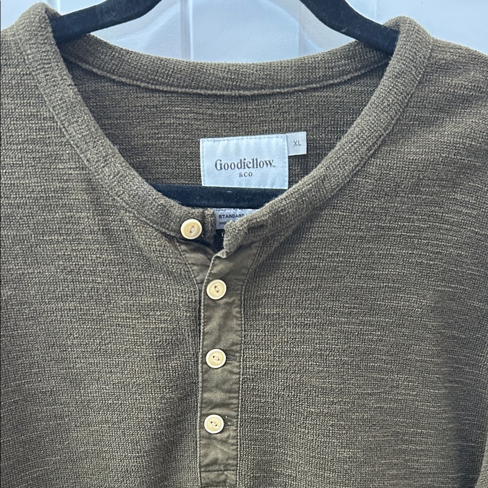 Goodfellow & Co Olive Henley Shirt